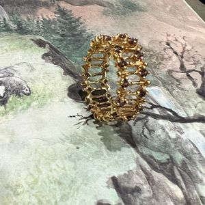 Just in- gold over silver and amethyst ring